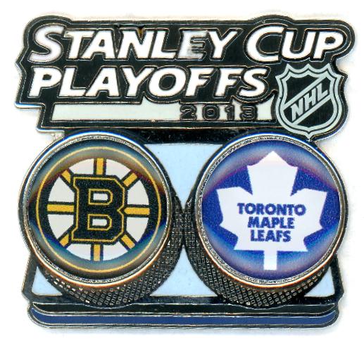 Bruins vs Maple leafs 2013 Stanley Cup Playoffs pin