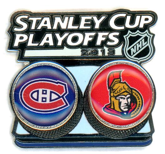 Canadiens vs Senators 2013 Stanley Cup Playoffs pin