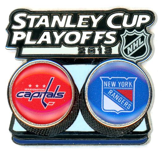 Capitals vs Rangers 2013 Stanley Cup Playoffs pin