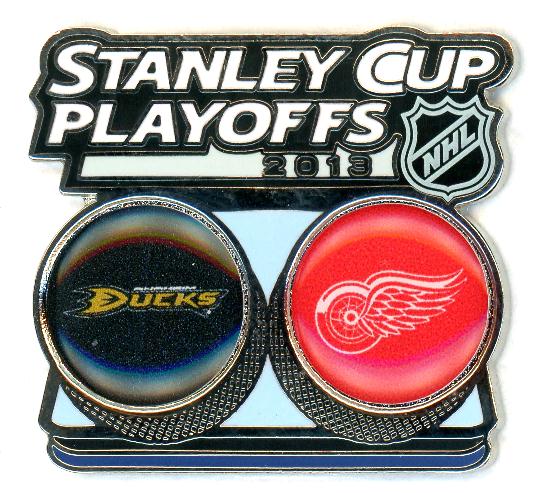 Ducks vs Red Wings 2013 Stanley Cup Playoffs pin