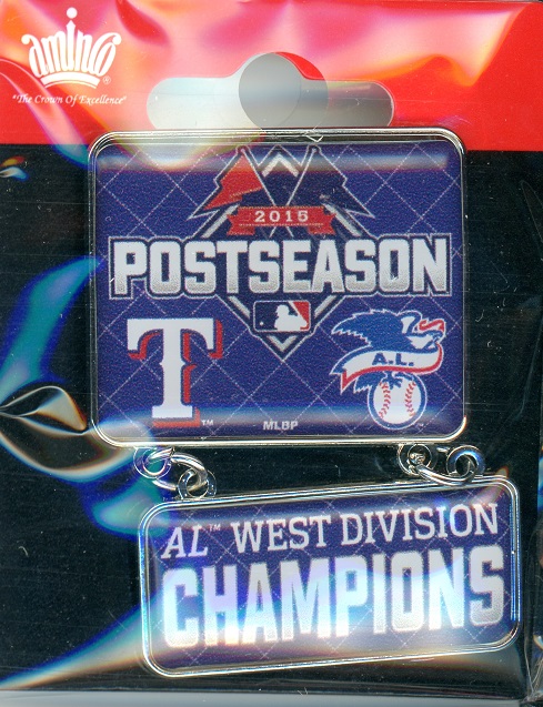 Rangers 2015 Division Champs Dangle pin