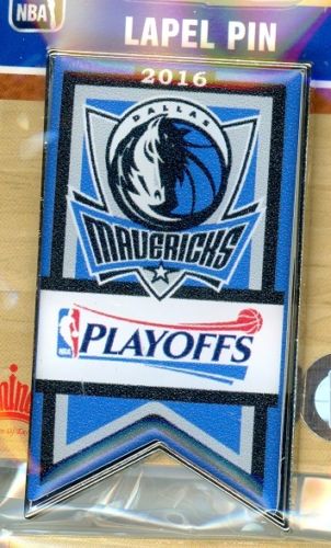 2016 Mavericks NBA Playoffs Banner pin