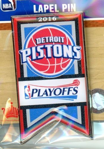 2016 Pistons NBA Playoffs Banner pin