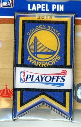 2016 Warriors NBA Playoffs Banner pin