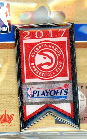 2017 Hawks NBA Playoffs Banner pin