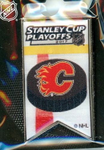 2017 Flames NHL Playoffs Banner pin