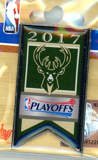 2017 Bucks NBA Playoffs Banner pin