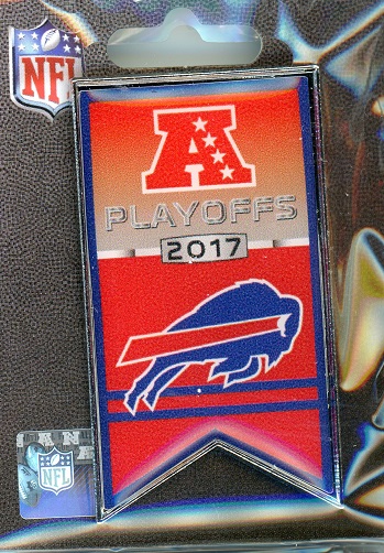 Bills 2017 NFL Playoff Banner pin