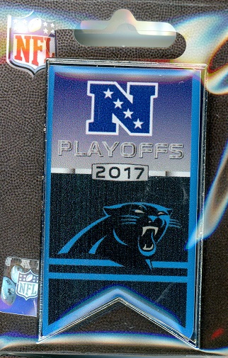 Panthers 2017 NFL Playoff Banner pin