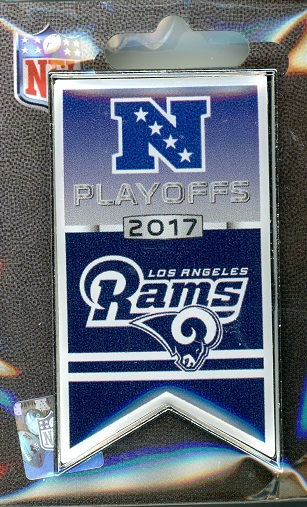 Rams 2017 NFL Playoff Banner pin