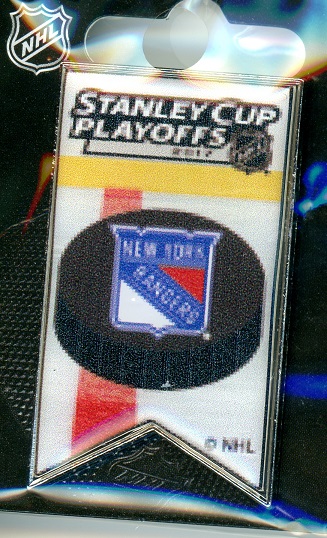 2017 Rangers NHL Playoffs Banner pin