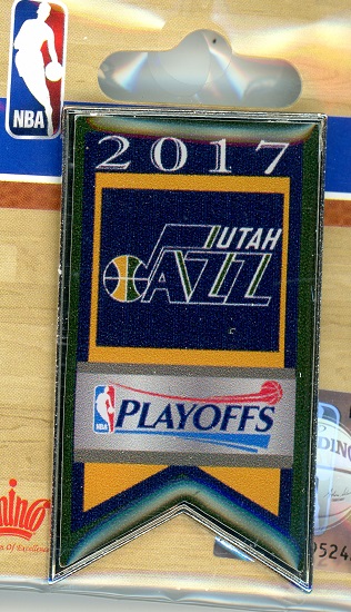 2017 Jazz NBA Playoffs Banner pin