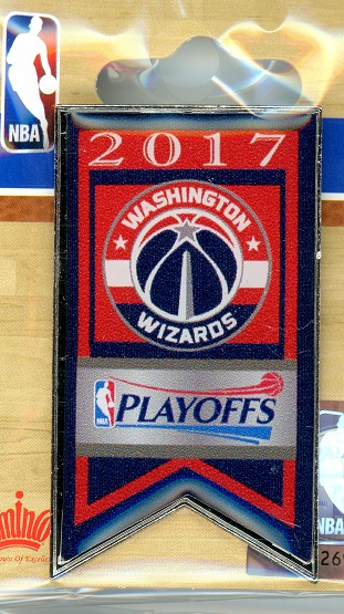 2017 Wizards NBA Playoffs Banner pin