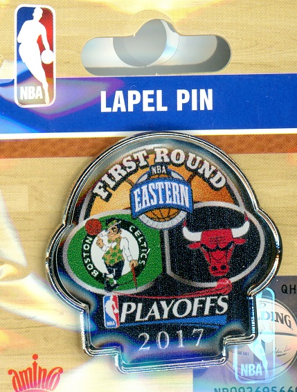 2017 Celtics vs Bulls NBA Playoffs pin