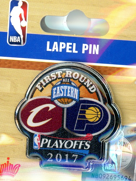 2017 Cavaliers vs Pacers NBA Playoffs pin
