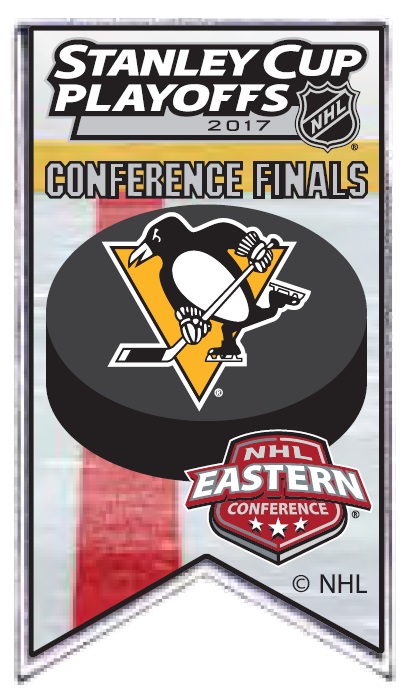 2017 Penguins NHL Conference Finals Banner pin