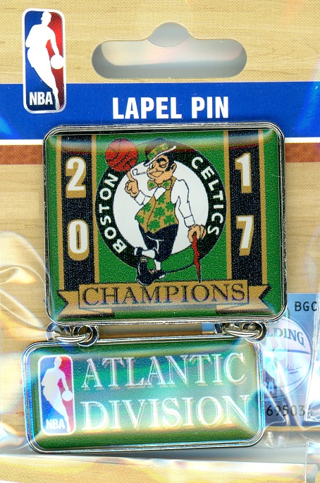 2017 Celtics Division Champs Dangler pin