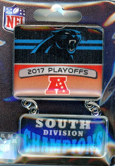 Panthers 2017 Division Champs Dangle pin