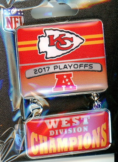 Chiefs 2017 Division Champs Dangle pin
