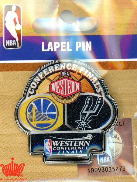 2017 Warriors vs Spurs Western Conference Finals pin