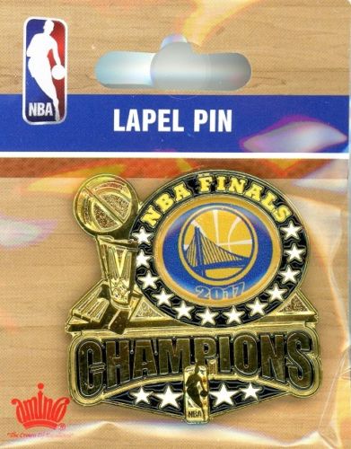 2017 Warriors NBA Champions Trophy pin