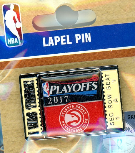 2017 Hawks NBA Playoffs "I Was There!" pin
