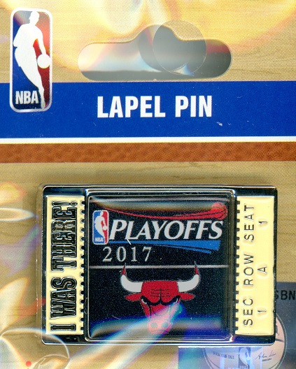 2017 Bulls NBA Playoffs "I Was There!" pin