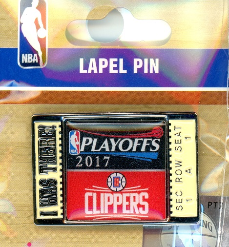 2017 Clippers NBA Playoffs "I Was There!" pin
