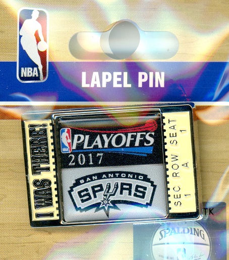 2017 Spurs NBA Playoffs "I Was There!" pin