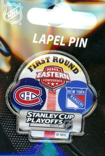 2017 Canadiens vs Rangers NHL Playoffs pin
