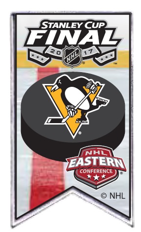 2017 Penguins Stanley Cup Finals Banner pin