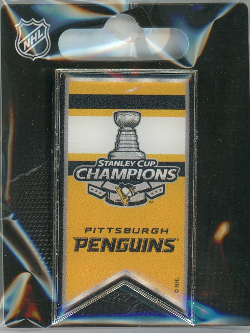 2017 Penguins Stanley Cup Champs Banner pin