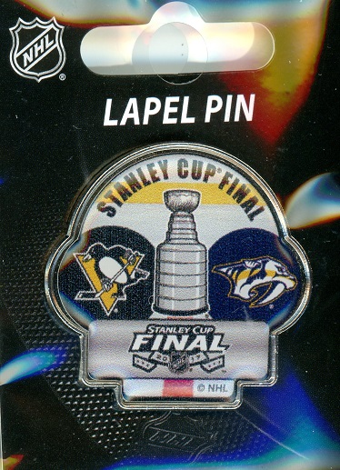 2017 Predators vs Penguins Stanley Cup pin