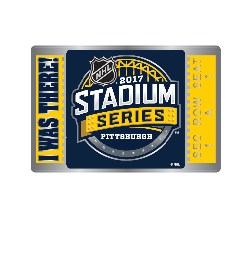 2017 NHL Stadium Series \"I Was There!\" Ticket pin