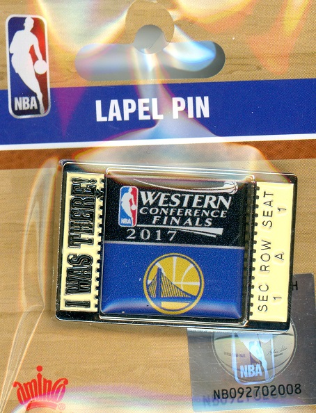 2017 Warriors Western Conference Finals "I Was There!" Ticket pin