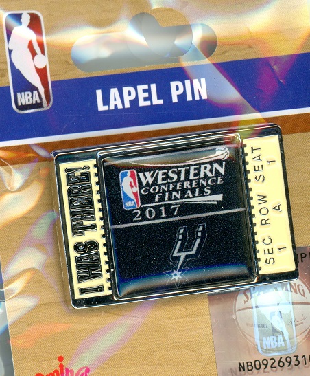 2017 Spurs Western Conference Finals "I Was There!" Ticket pin