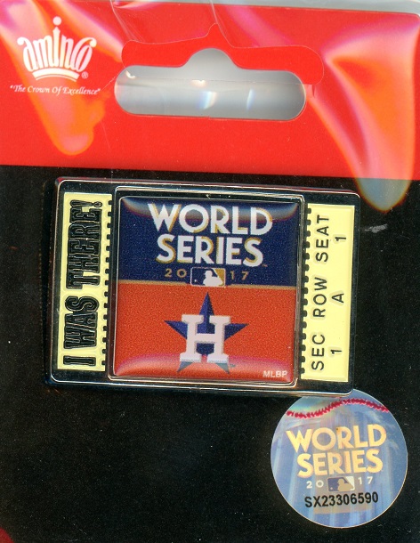 2017 Astros World Series \"I Was There!\" pin