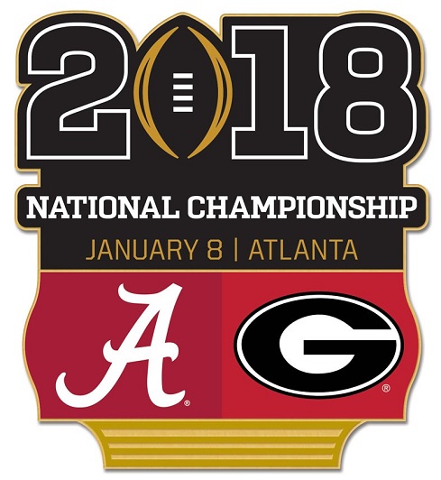 2018 Alabama vs Georgia pin