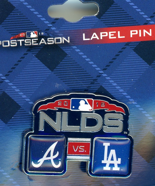 2018 Braves vs Dodgers NLDS pin