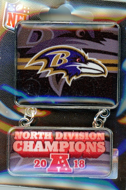 Ravens 2018 Division Champs Dangler pin
