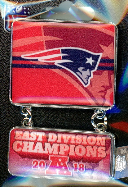 Patriots 2018 Division Champs Dangler pin