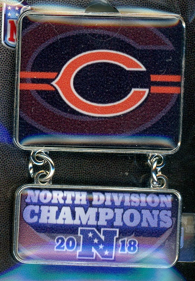 Bears 2018 Division Champs Dangler pin