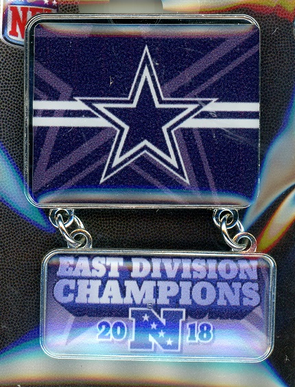 Cowboys 2018 Division Champs Dangler pin