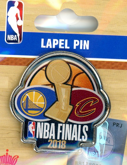 2018 Warriors vs Cavaliers NBA Finals pin