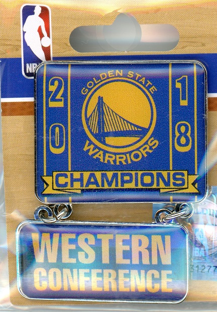2018 Warriors Western Conference Champions pin