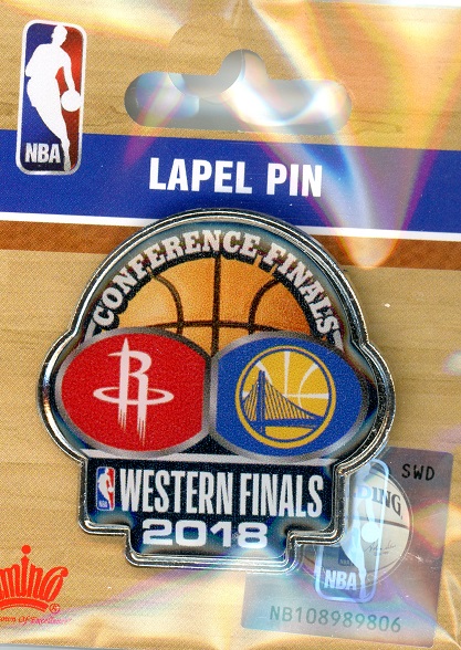2018 Warriors vs Rockets Western Finals pin