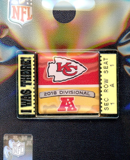 Chiefs 2018 Divisional "I Was There" pin