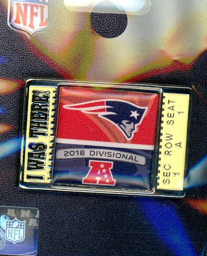 Patriots 2018 Divisional "I Was There" pin