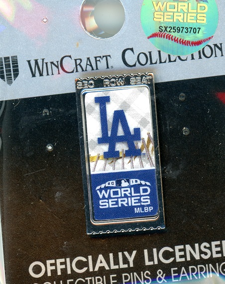 Dodgers 2018 World Series Ticket pin