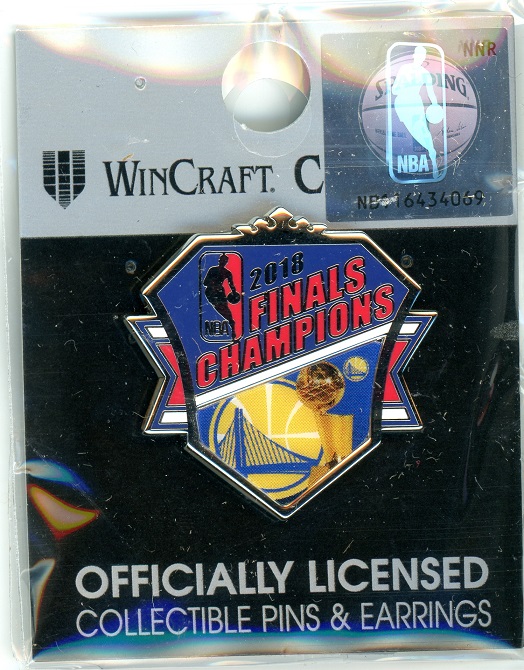 2018 Warriors NBA Champs Badge pin